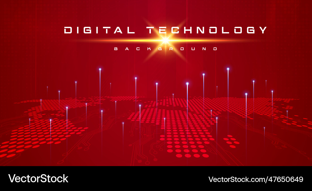 Digital technology global speed internet network Digital technology global speed internet network vector image