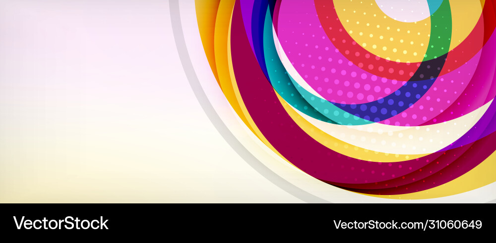 Dynamic Circle Abstract Background vector image