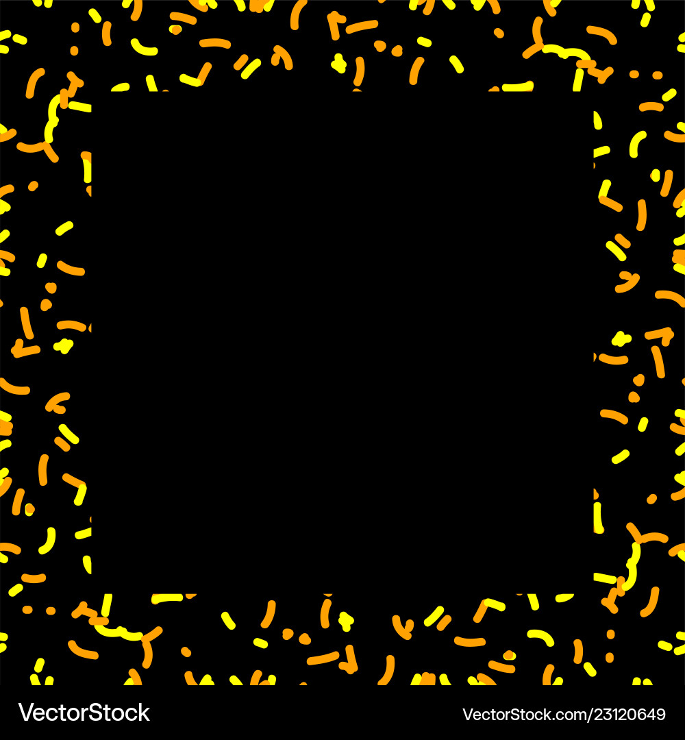 Frame with sparse bright elements vector image