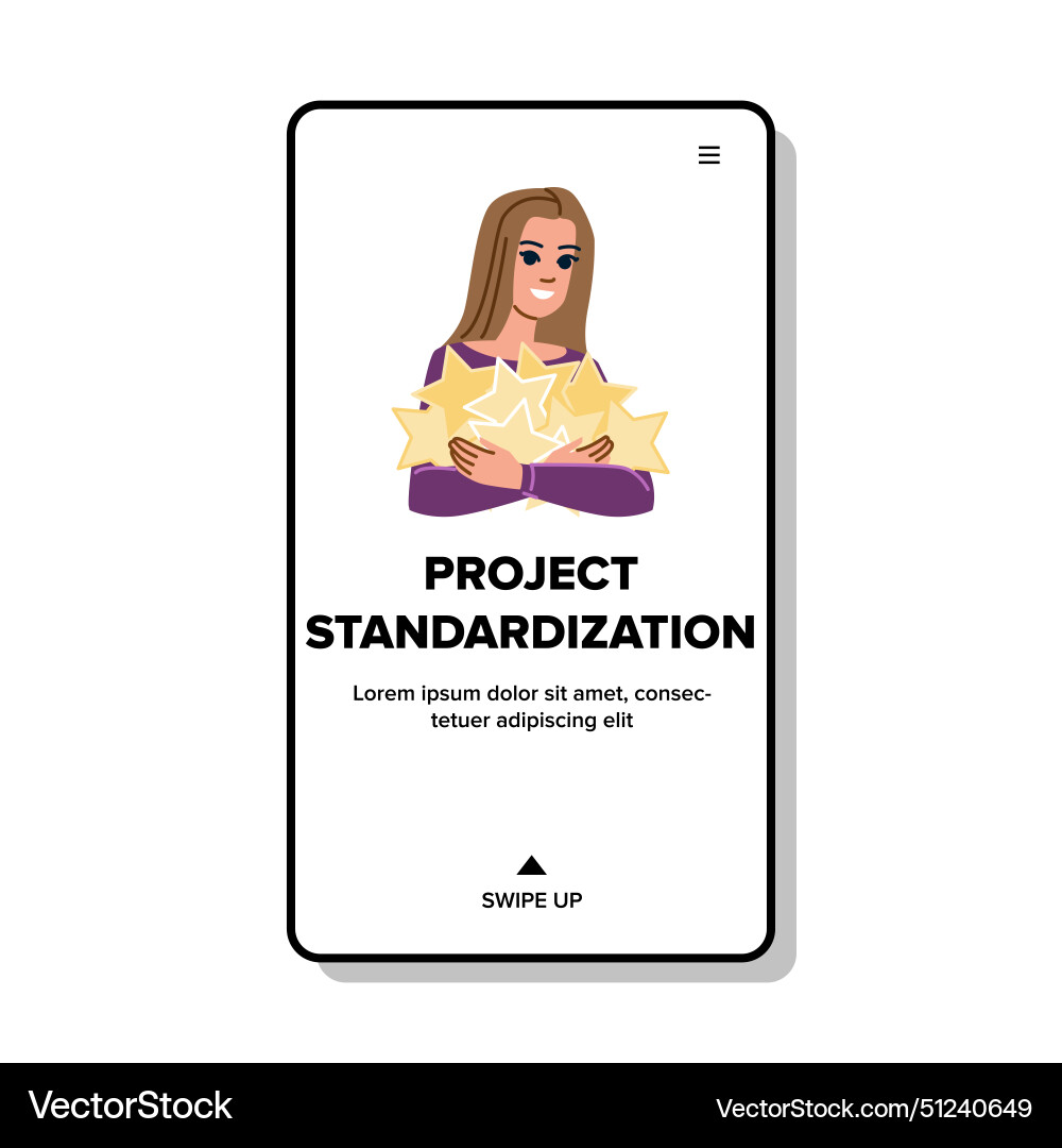Guidelines project standardization Vector Image