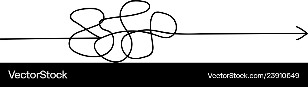 Insane messy line Vector Image