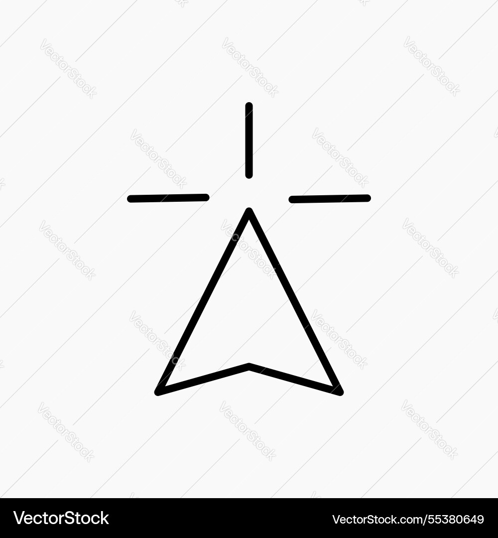 Mouse pointer icon simple Mouse pointer icon simple vector image