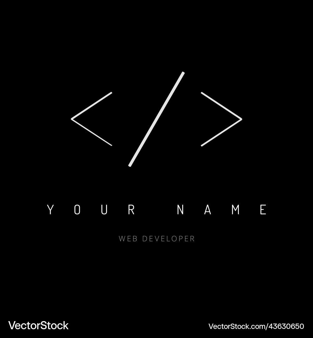 Abstract code logo design template Abstract code logo design template vector image