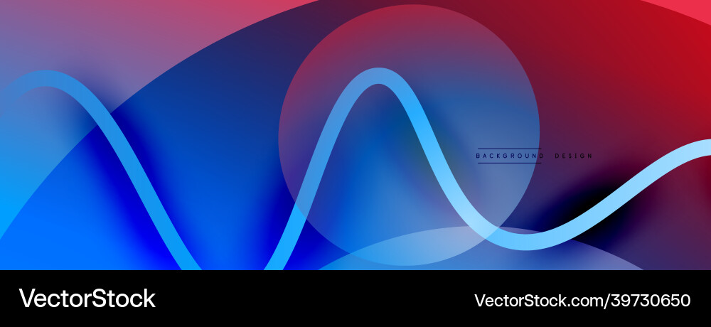 Abstract gradient background with wave line Abstract gradient background with wave line Vector Image
