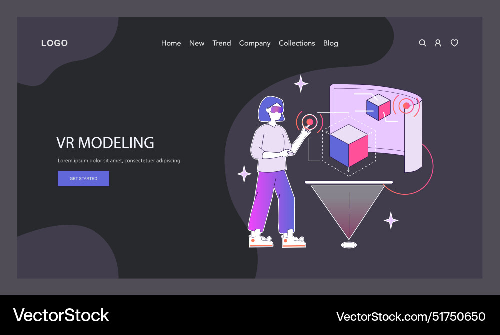 Ar and vr2 flat Royalty Free Vector Image - VectorStock