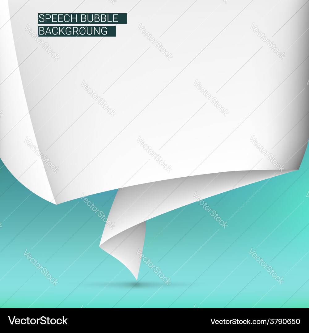 Background with speech bubble vector image
