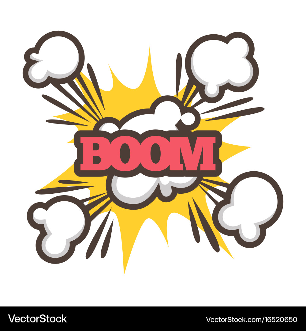 Dynamic Explosion with Sparkles vector image
