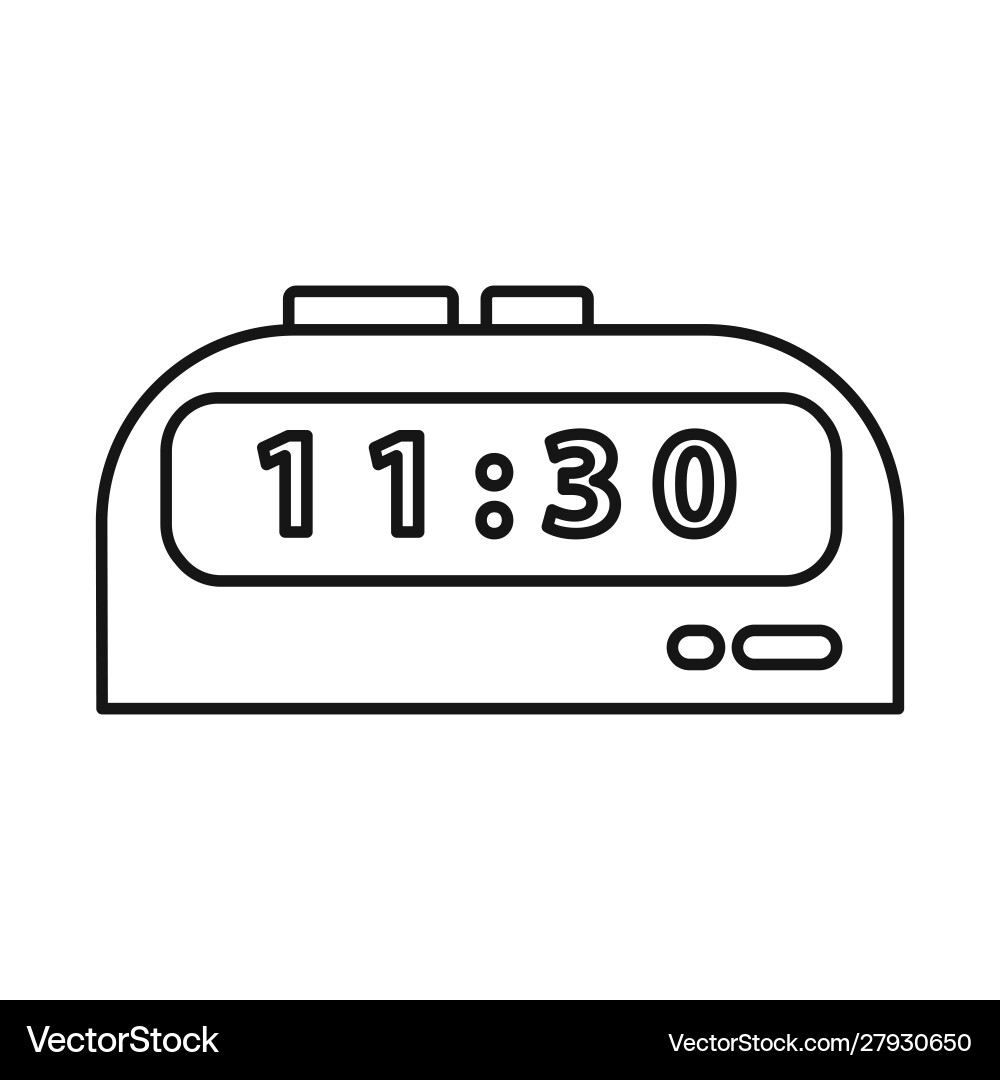 Isolated object clock and timer icon web vector image