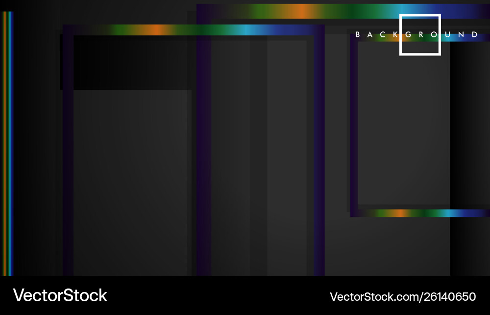 Modern abstract box background with colorful Vector Image