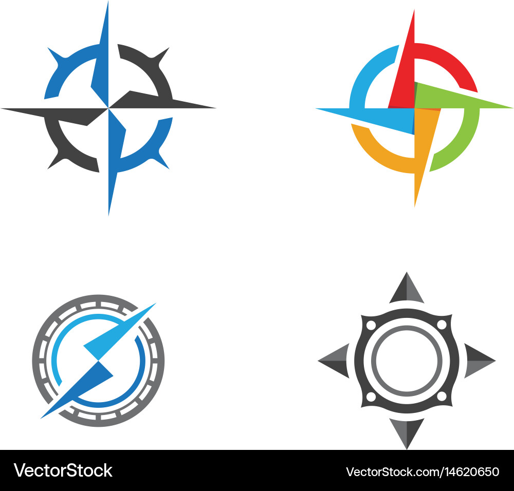 Navigation Compass Icon vector image