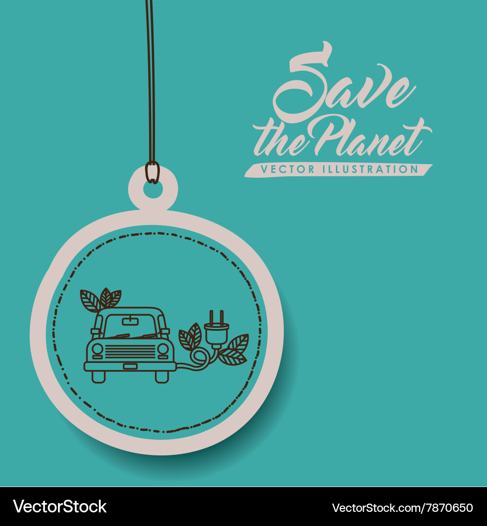Save the planet design Vector Image