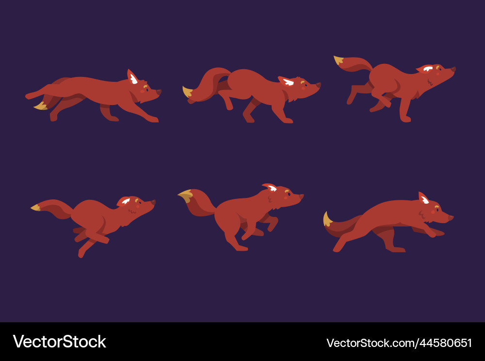 Flache Design Animation Frames Element Sammlung Flache Design Animation Frames Element Sammlung vektorbild