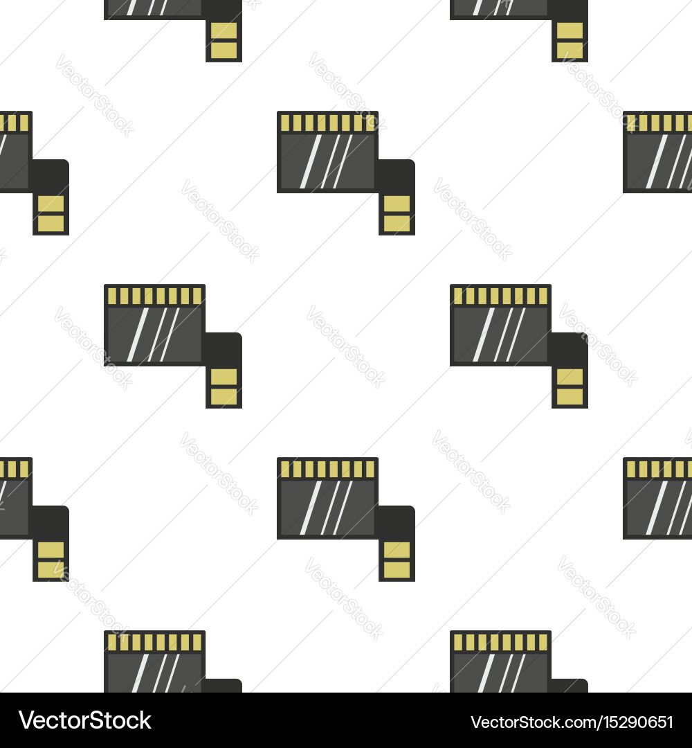Memory card pattern flat vector image