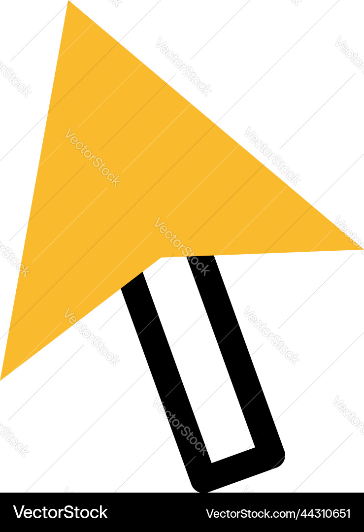 Pc mouse cursor on a white background Vector Image
