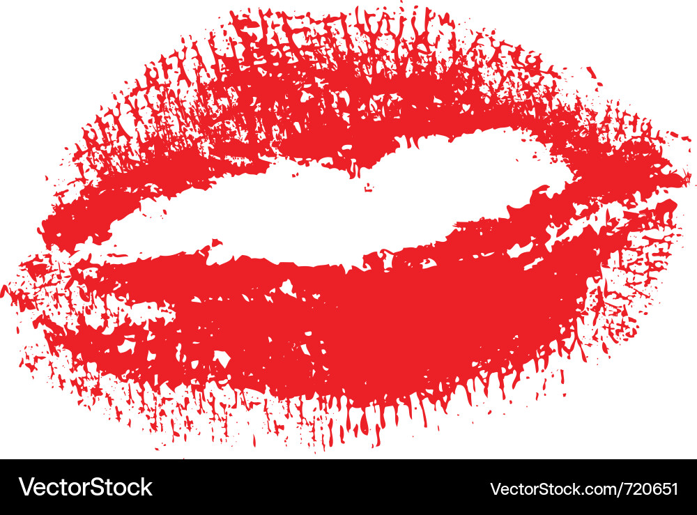 Red lips Royalty Free Vector Image - VectorStock