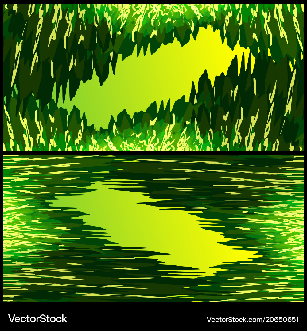 Set frames from grass textures Set frames from grass textures vector image