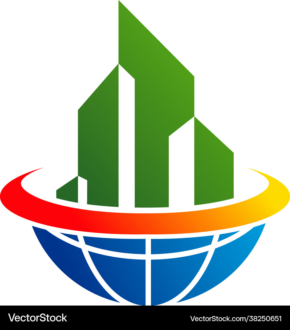 Weltstadt Logo Vorlage kreatives Gebäude Weltstadt Logo Vorlage kreatives Gebäude vektorbild