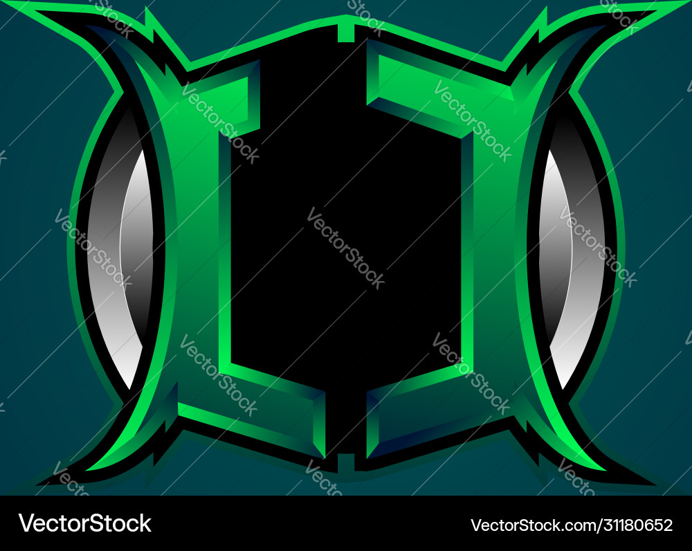 Lc initial logo design cool style for game Vector Image