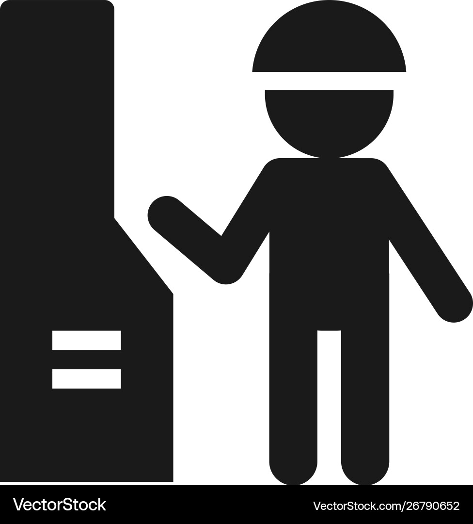 Mass production engineer icon - simple element Mass production engineer icon - simple element vector image