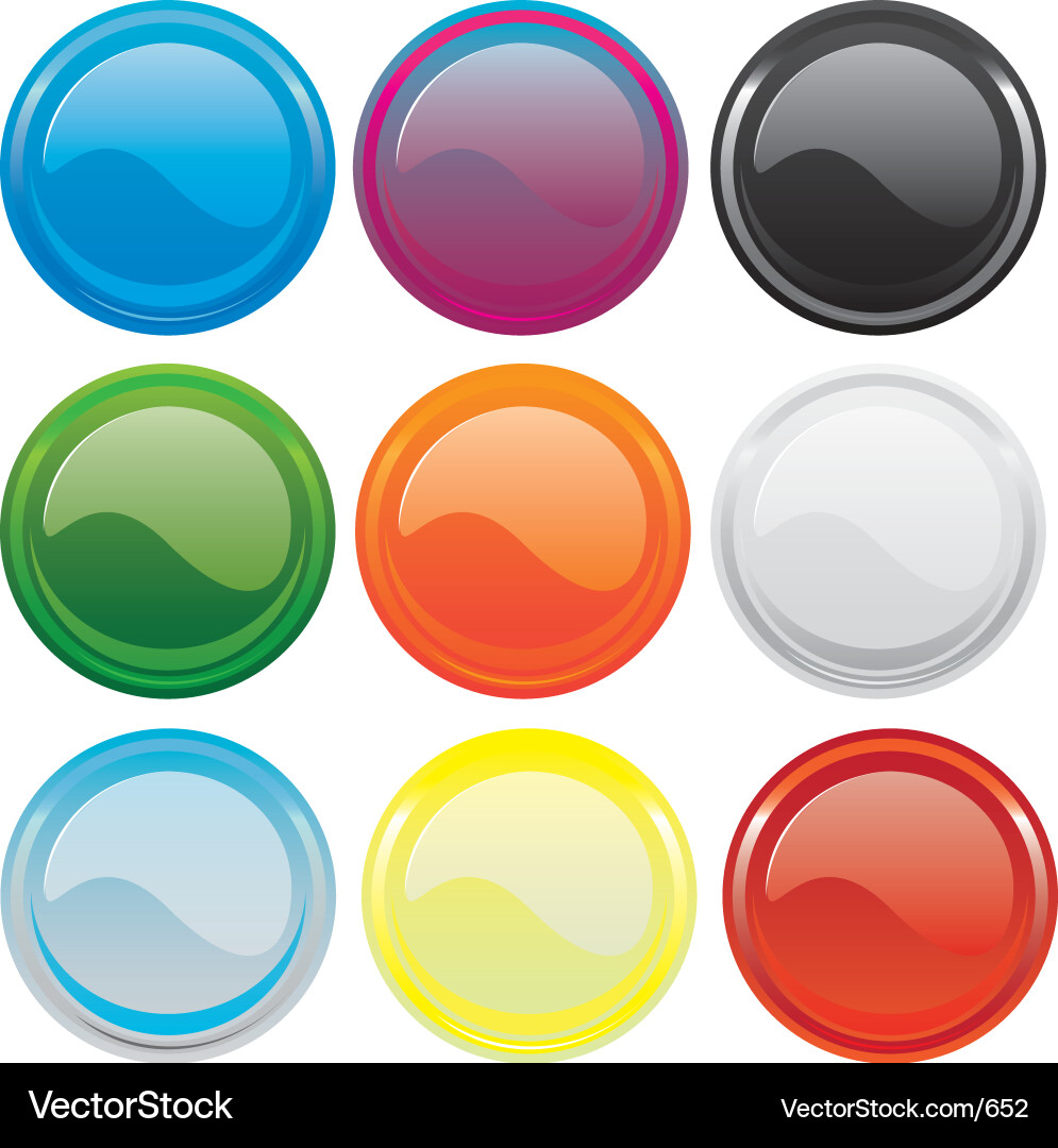 Modern Gloss Buttons vector image