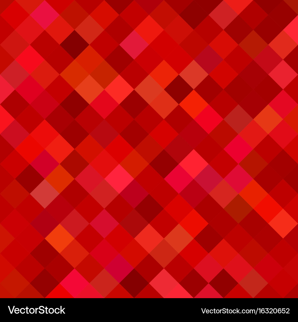 Red abstract square pattern background vector image