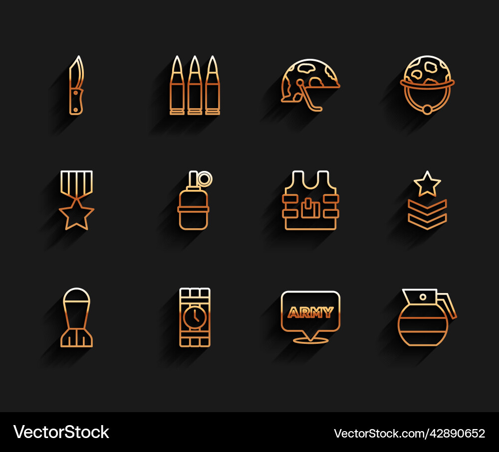 Set line aviation bomb dynamite and timer clock Set line aviation bomb dynamite and timer clock vector image