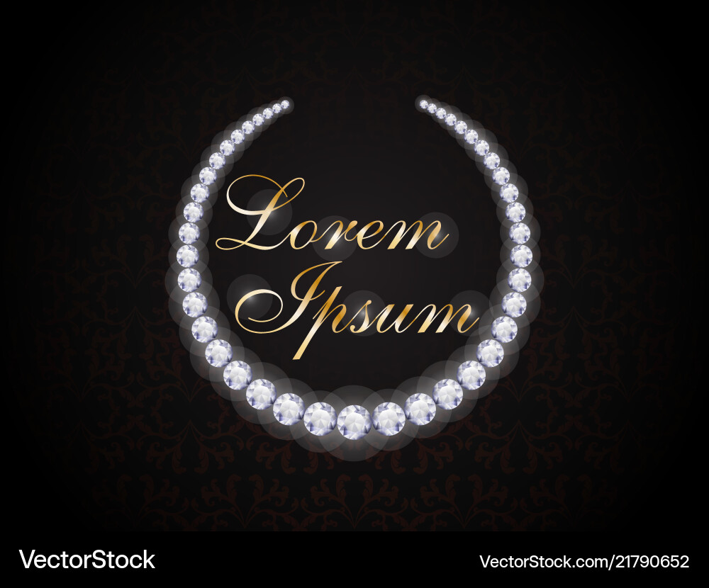 Template for the design text frame diamond Template for the design text frame diamond vector image