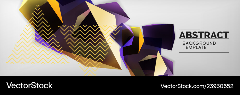 Triangular 3d geometric shapes composition Triangular 3d geometric shapes composition Vector Image
