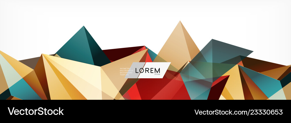 3d card on light backdrop abstract triangle 3d card on light backdrop abstract triangle Vector Image