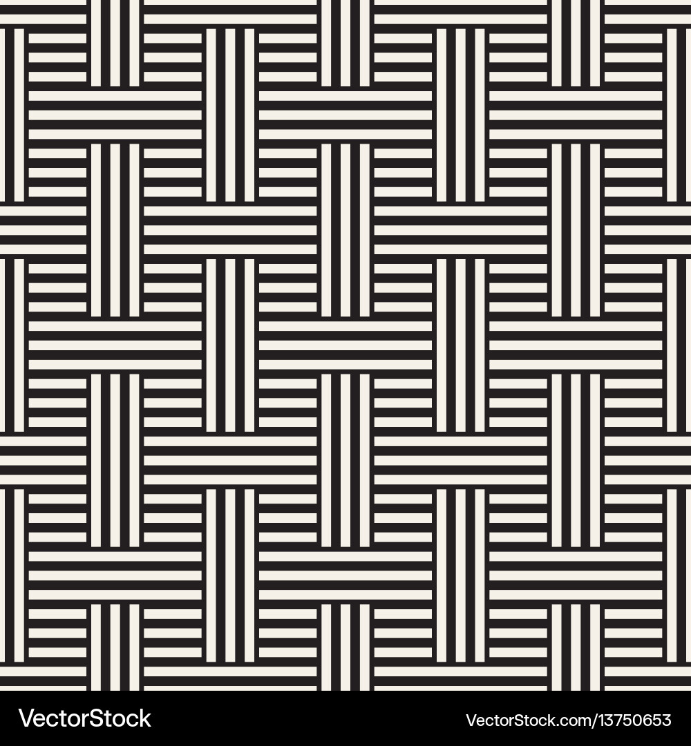 Abstract geometric pattern with stripes lattice Vector Image