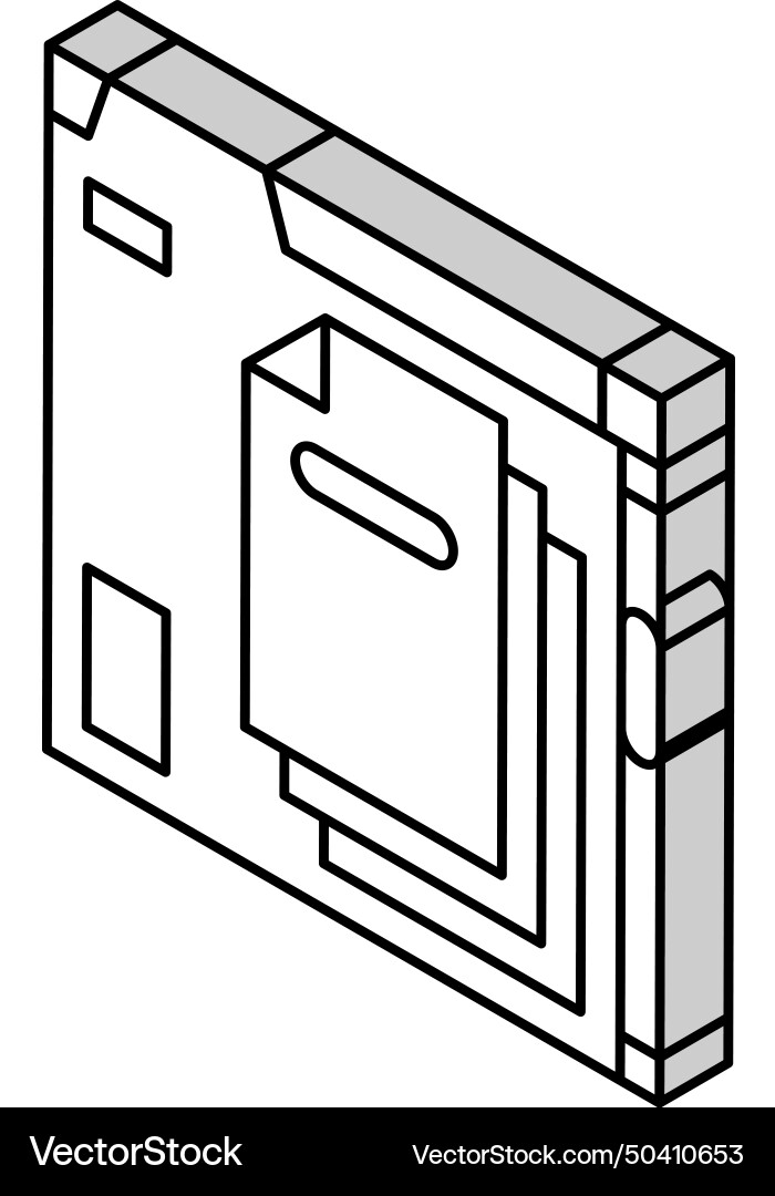 Api documentation technical writer isometric icon Api documentation technical writer isometric icon vector image