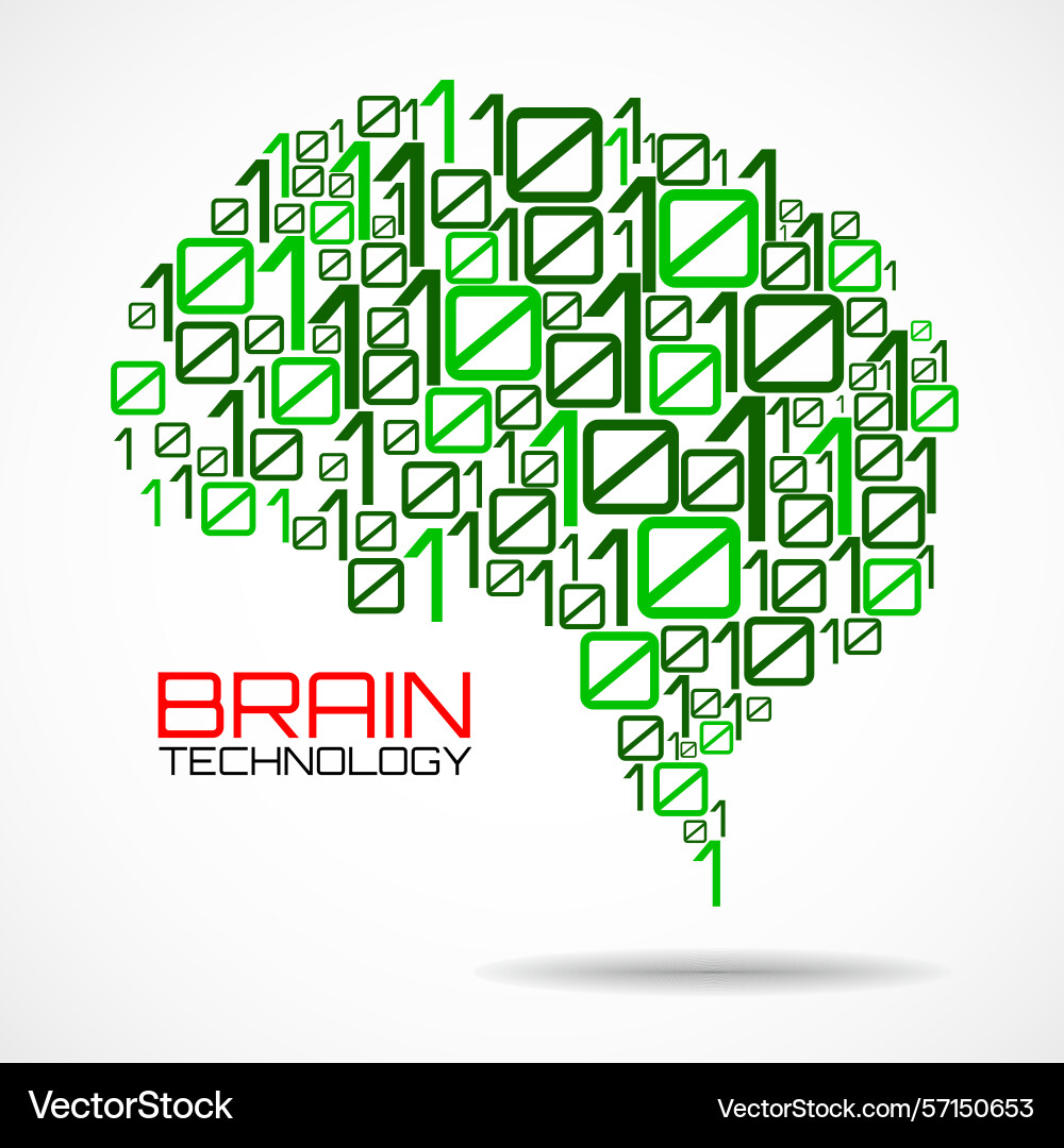 Artificial intelligence abstract brain Artificial intelligence abstract brain vector image
