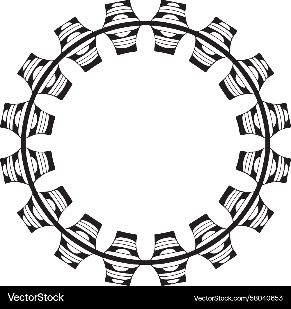Circular Abstract Pattern Vector Image