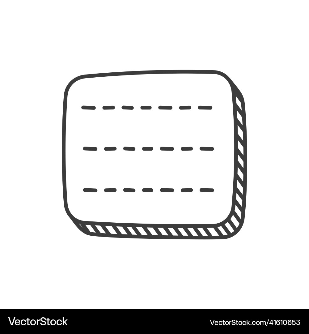 Empty paper memo sticker card label with dash line Empty paper memo sticker card label with dash line vector image