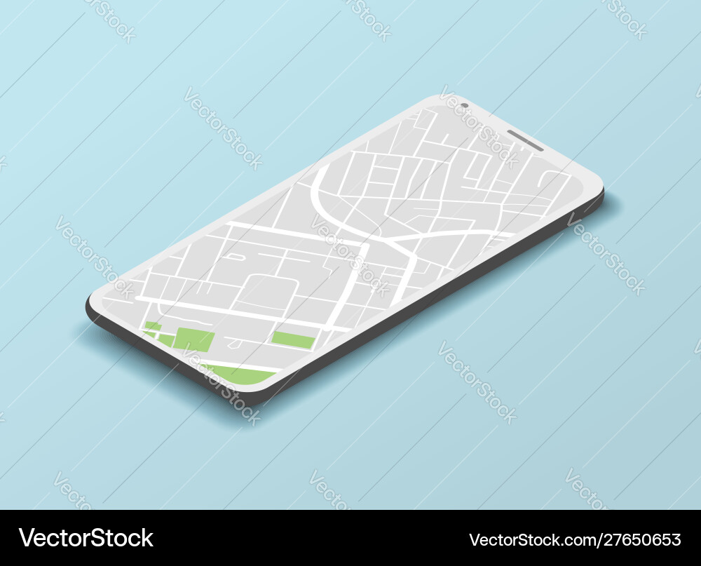 Isometric navigation template Isometric navigation template vector image