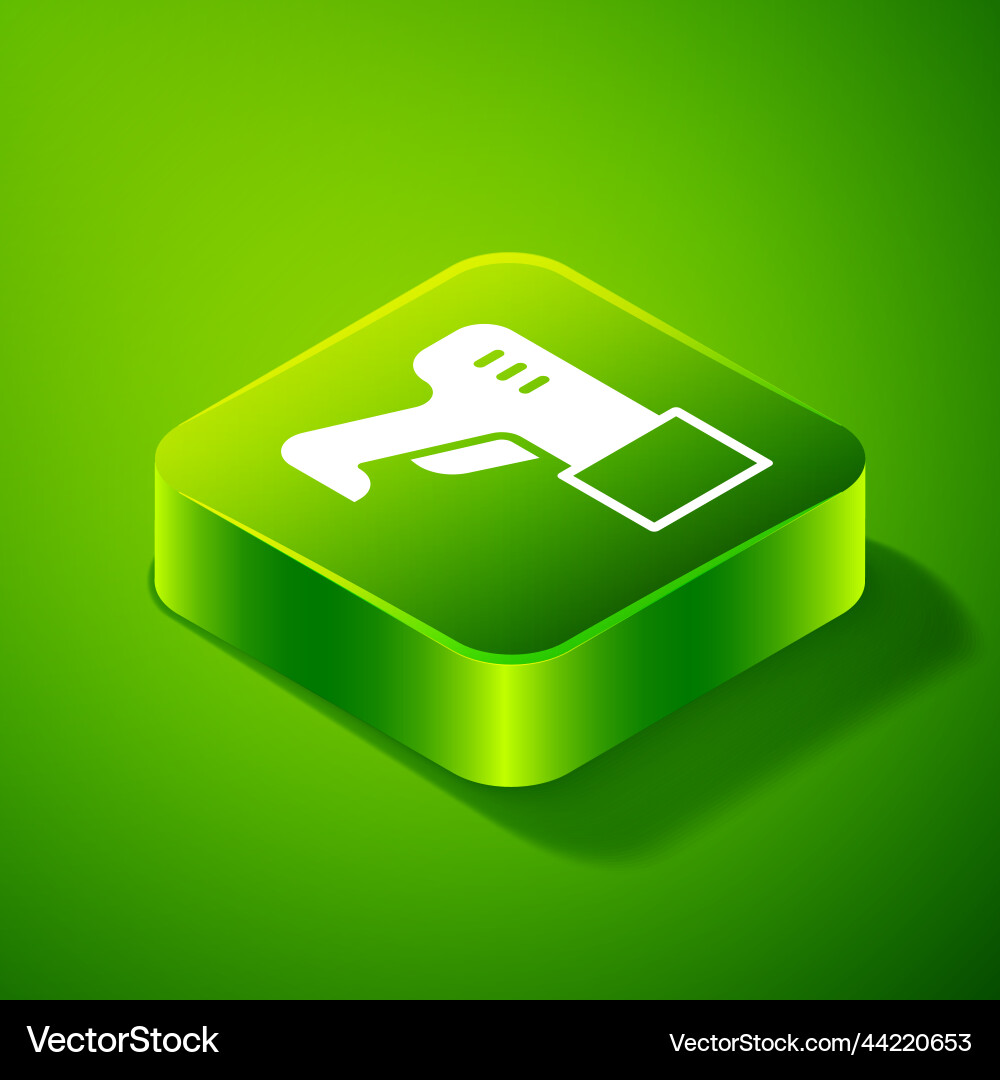 Isometric scanner scanning bar code icon isolated Isometric scanner scanning bar code icon isolated vector image