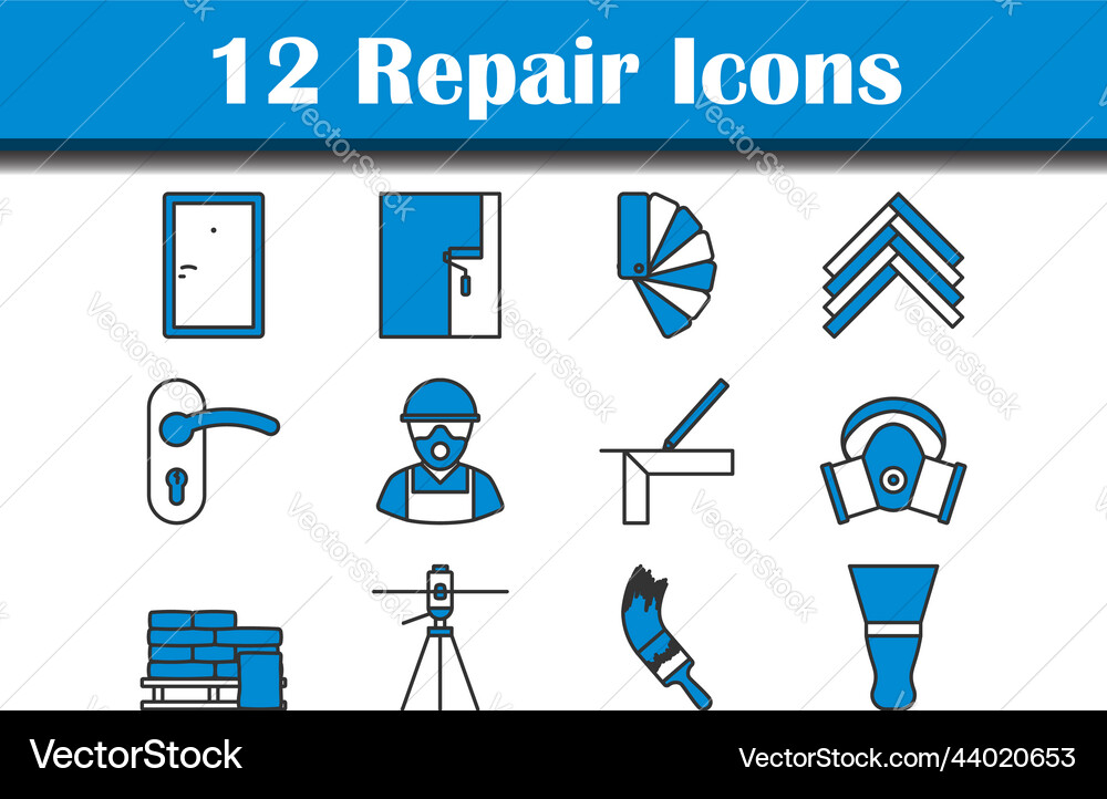 Repair icon set vector image