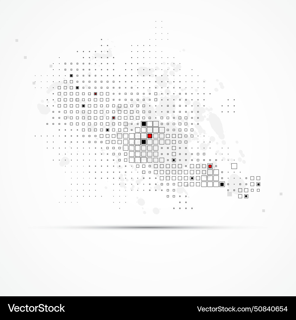 Abstract color cube digital computer technology Vector Image