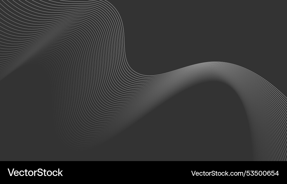 Abstract wavy line background pattern vector image