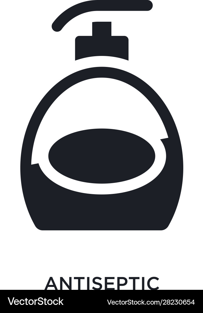 Antiseptic isolated icon simple element from Vector Image