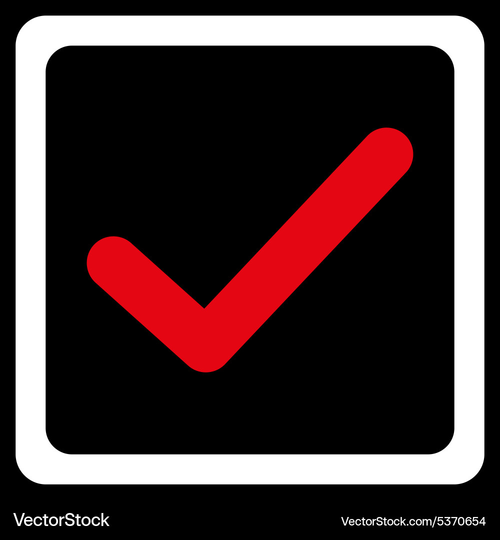 Checkbox icon Vector Image