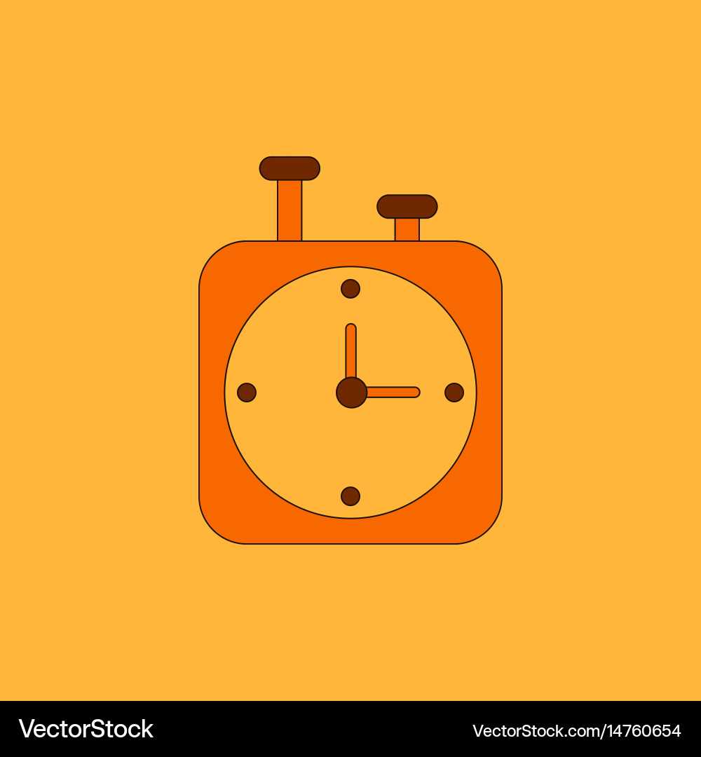 Chess clock stopwatch timer vector image