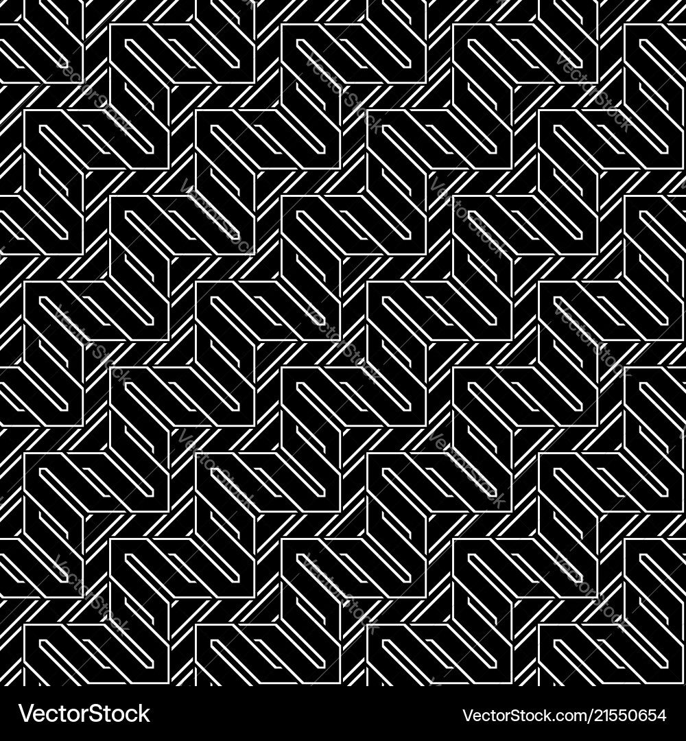 Design seamless monochrome zigzag pattern Vector Image