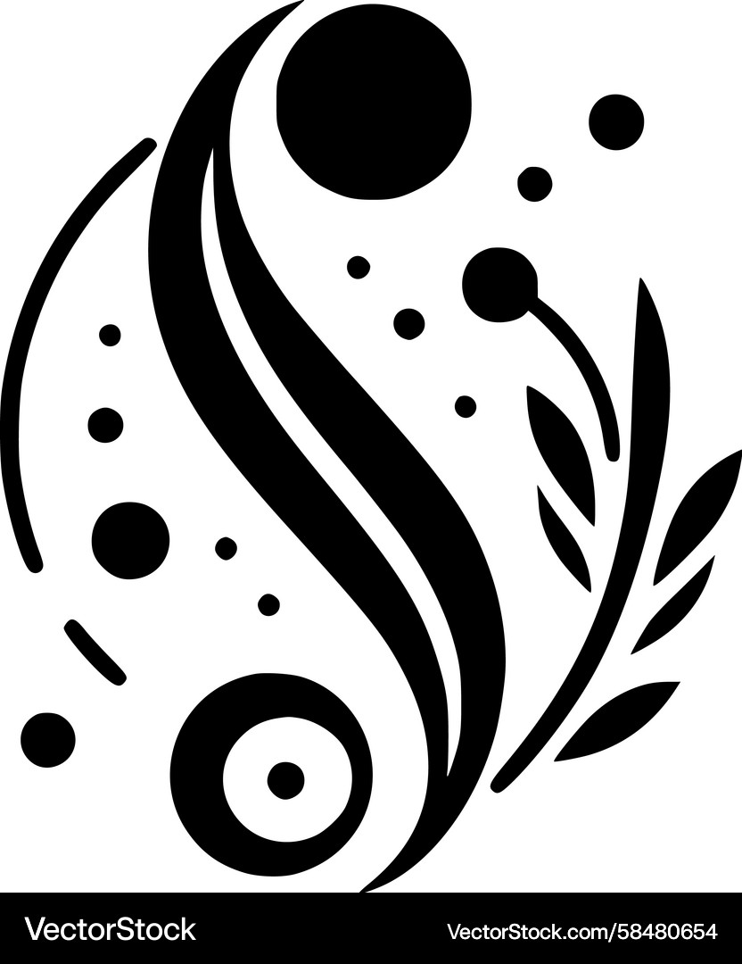 Dynamic Spirals and Dots Vector Image