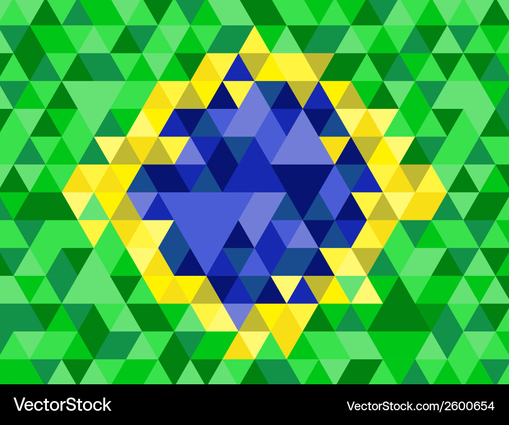 Geometric Flag Pattern Vector Image
