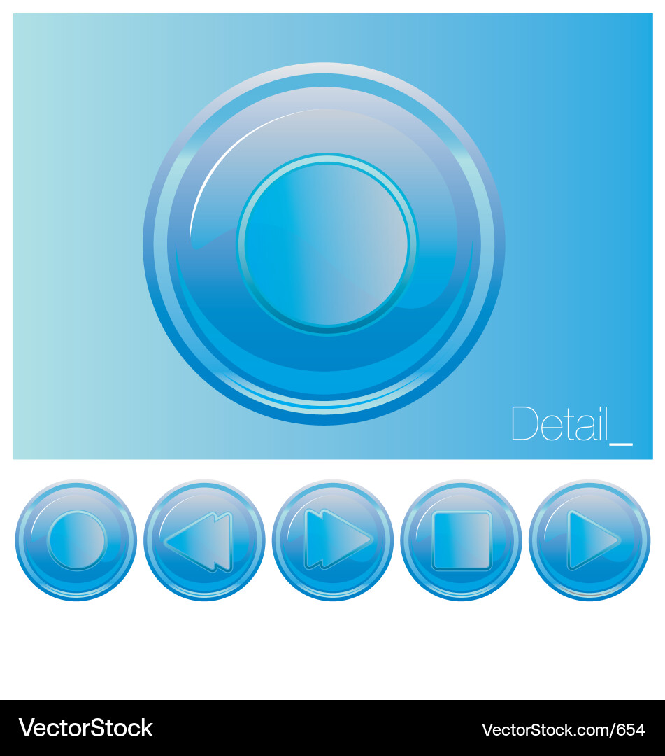 Movie Control Buttons Vector Image