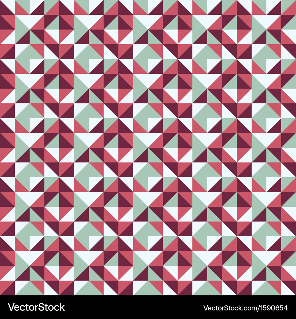 Seamless pattern with squares and triangles vector image