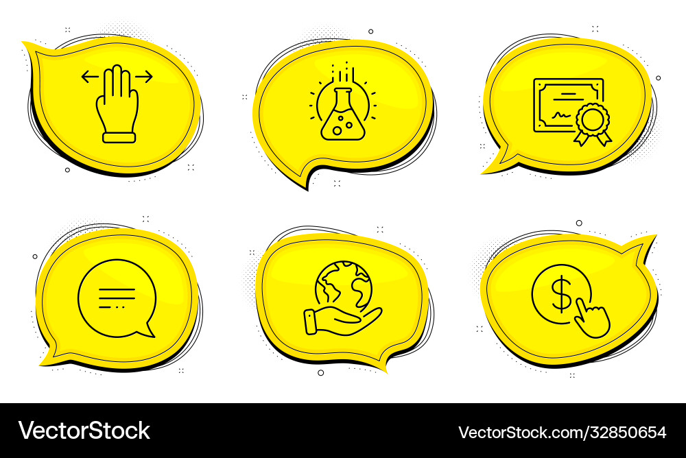 Text message multitasking gesture and chemistry Text message multitasking gesture and chemistry vector image