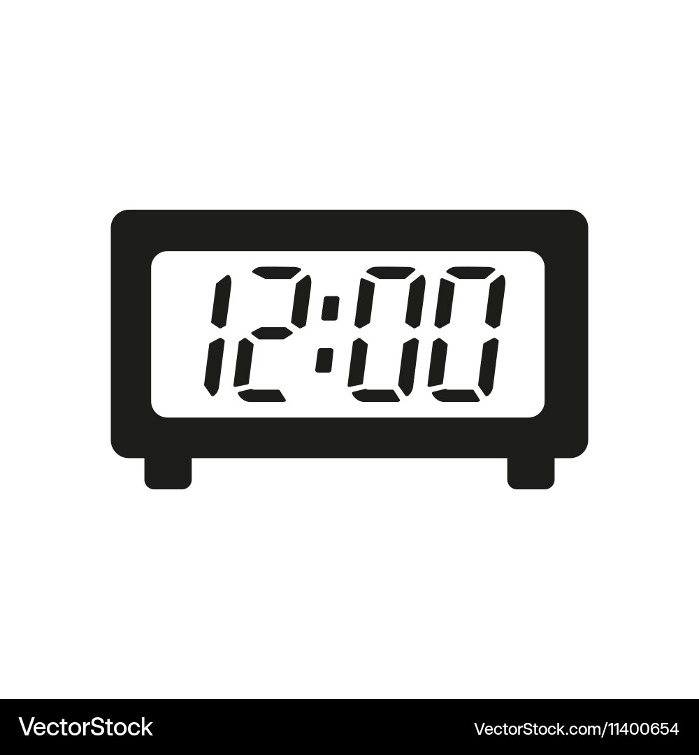 Time icon and watch timer symbol ui web Vector Image