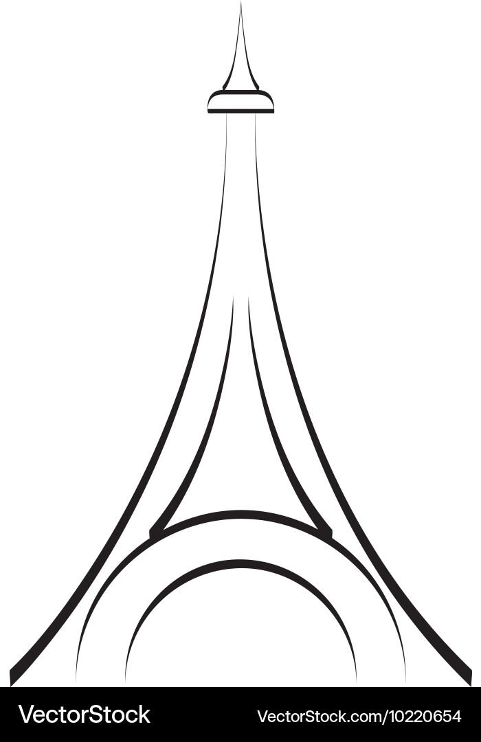 Tower eiffel isolated icon Vector Image